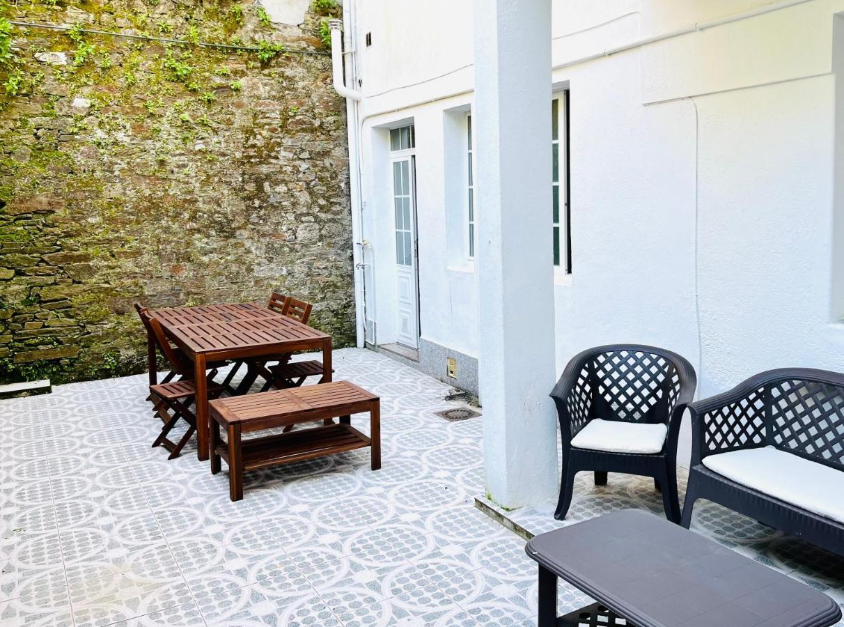 A terraza de Lilo Santiago Historic Apartamento Santiago de Compostela Exterior foto